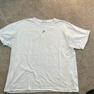 White Gymshark Oversized Workout Tee